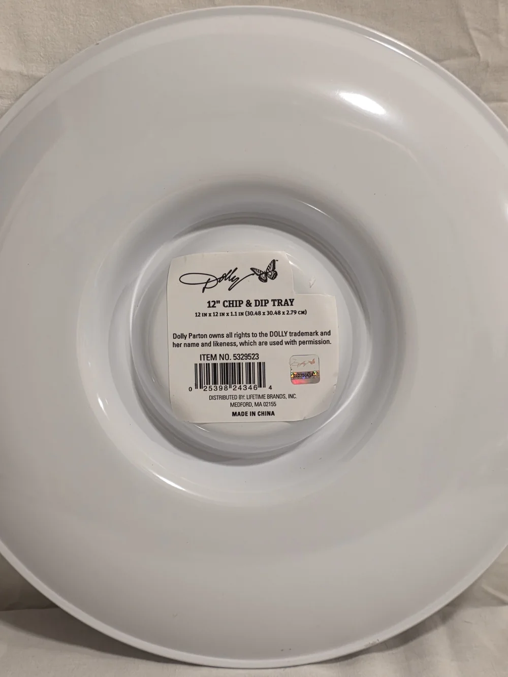 New Dolly Parton Chip & Dip Round Party Tray 12